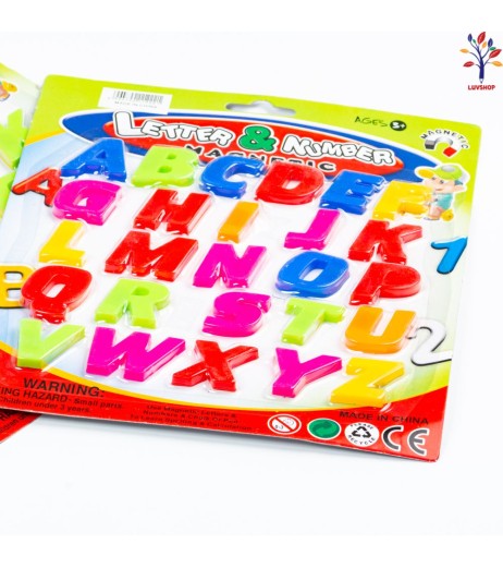 Plastic letter magnets