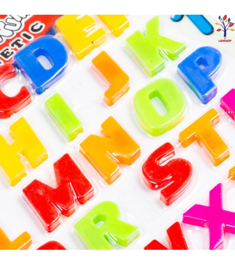 Plastic letter magnets