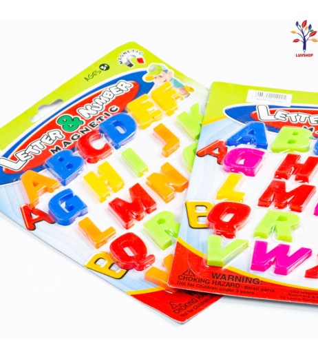 Plastic letter magnets