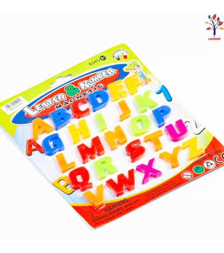 Plastic letter magnets