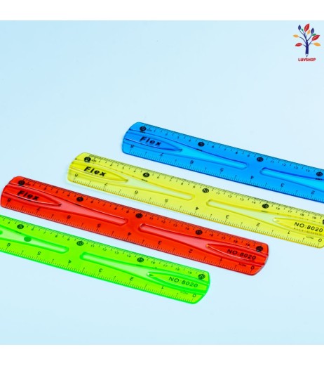 Flexible plastic ruler 20 cm
