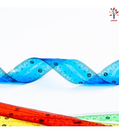 Flexible plastic ruler 30 cm