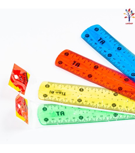 Flexible plastic ruler 30 cm