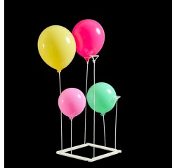 Suport patrat din plastic pentru baloane Suport patrat din plastic pentru baloane