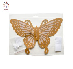 Fluture decor cu 3 strasuri M1