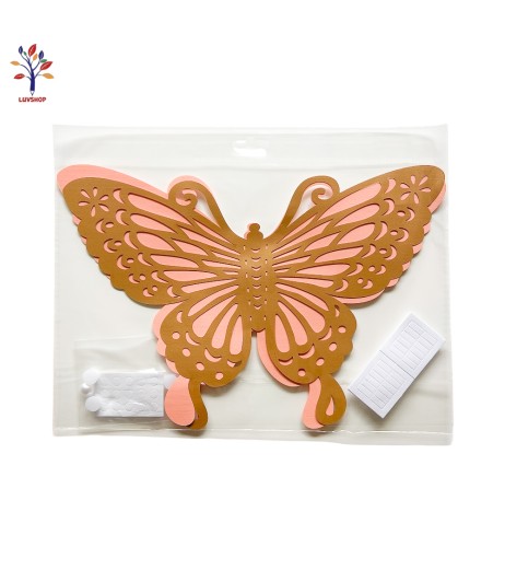 Fluture decor cu 3 strasuri M2