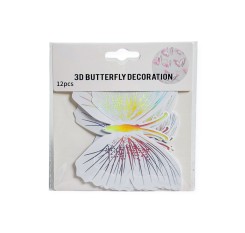 Decorative butterflies T11 white model 4