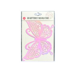 Fluturi decor T11, roz color multireflex Fluturi decor T11, roz color multireflex