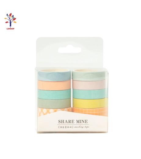 Banda adeziva color 10 role