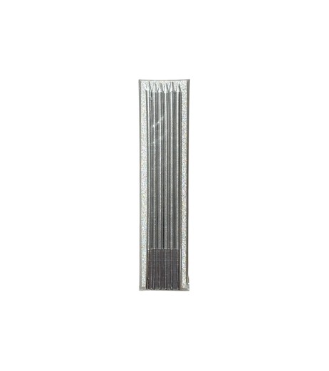 Cake candles 6 silver sticks