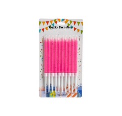 Lumanari tort X4 roz 10/set