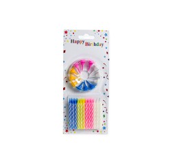 Lumanari tort multicolore 24/set