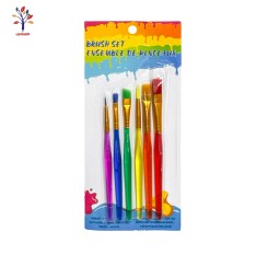 Pensule desen plastic color 6 buc/set