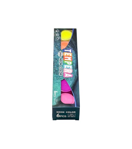 Acuarele 6 culori neon 6018