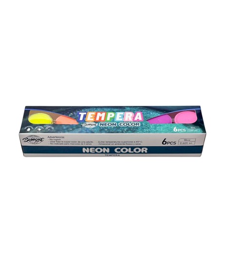 Acuarele 6 culori neon 6018
