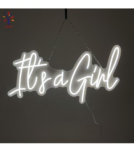 Panou led Its a girl 60*31cm