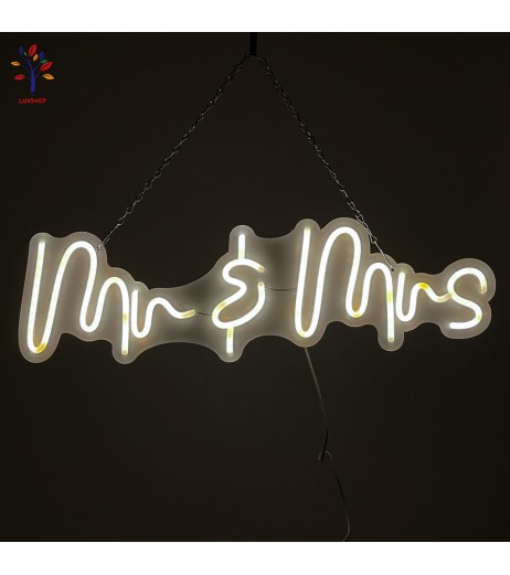 Panou led Mr & Mrs 19*56 cm