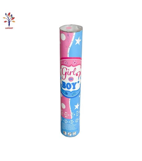 Tub confetti Boy or Girl 30 cm roz