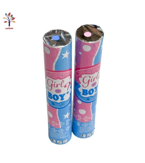 Tub confetti Boy or Girl 30 cm roz