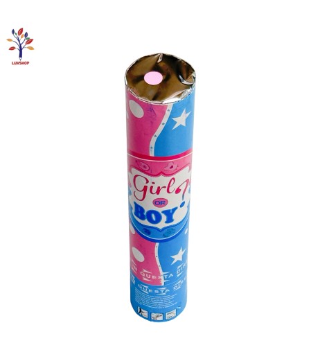Tub confetti Boy or Girl 30 cm roz