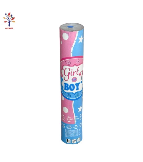 Tub confetti Boy or Girl 30 cm albastru