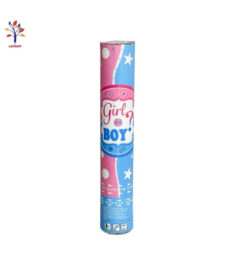 Tub confetti Boy or Girl 30 cm albastru
