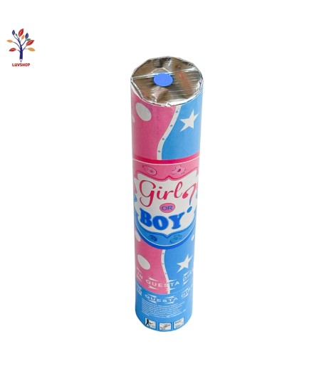 Tub confetti Boy or Girl 30 cm albastru