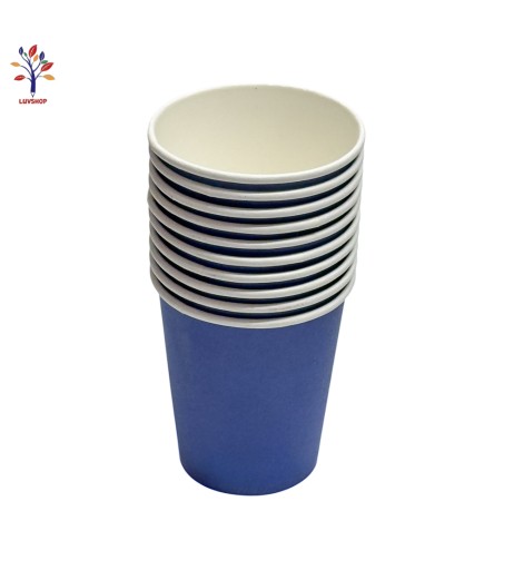 Pahare petrecere unicolor 10 buc/set albastru