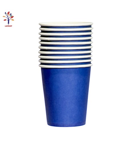 Pahare petrecere unicolor 10 buc/set albastru