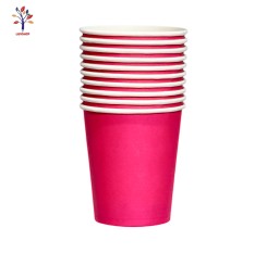 Pahare petrecere unicolor 10 buc/set roz