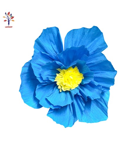 Blue flower party decoration 4 pcs/set