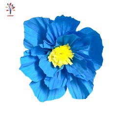 Blue flower party decoration 4 pcs/set