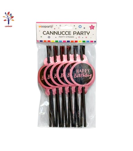 Straw party accessories 12/set SR004