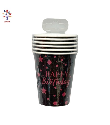 Cardboard party cups 6 pcs/set SR017