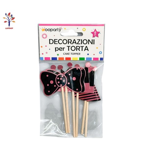Accesorii petrecere decor tort 6/set SR025