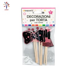 Accesorii petrecere decor tort 6/set SR025