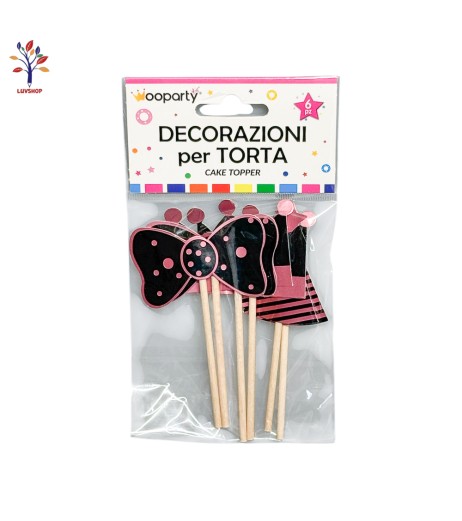 Accesorii petrecere decor tort 6/set SR025