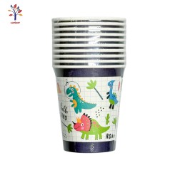 Pahare petrecere din carton 10/set Dino