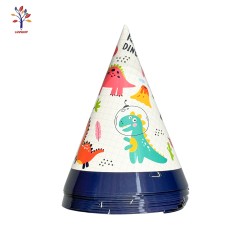 Coifuri petrecere din carton 10/set Dino