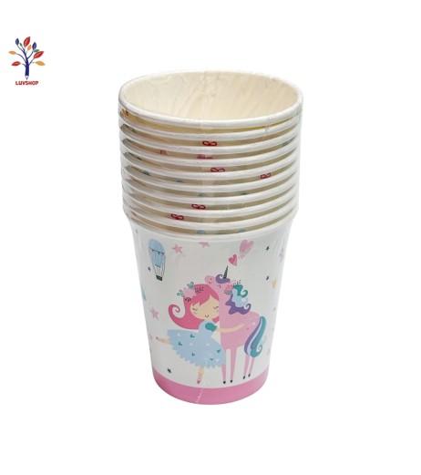 Pahare petrecere din carton 10/set Girl