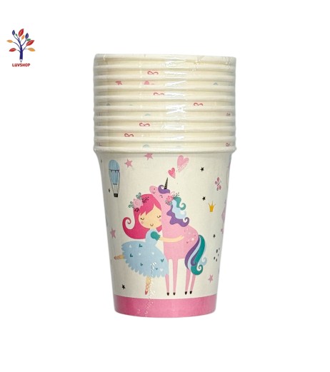 Pahare petrecere din carton 10/set Girl