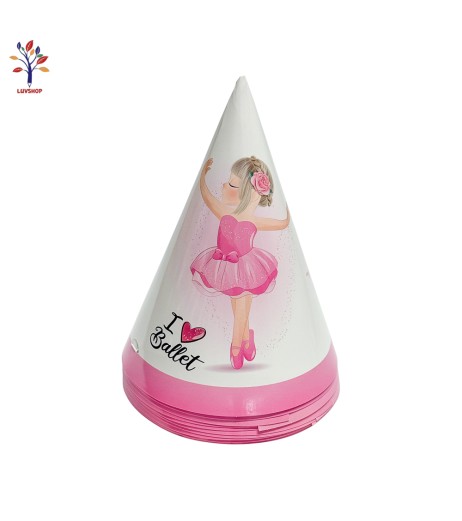 Coifuri petrecere din carton 10/set Girl