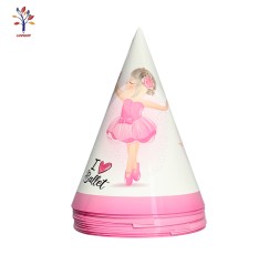 Coifuri petrecere din carton 10/set Girl