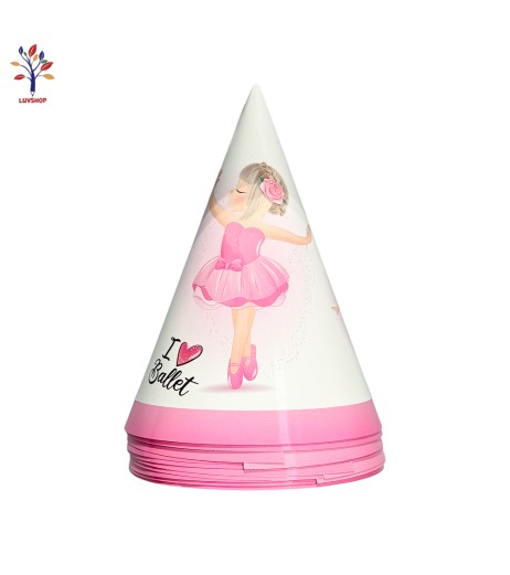 Coifuri petrecere din carton 10/set Girl