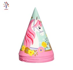 Coifuri petrecere din carton 10/set Unicorn