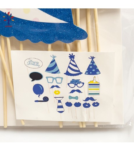 Accesorii petrecere 20/set bleu