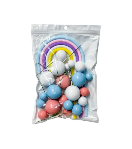 Set accesorii decor tort curcubeu