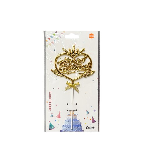 Topper ornament decor tort auriu