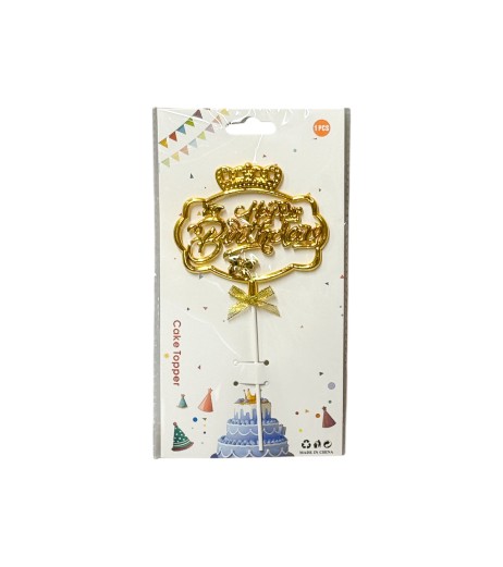 Topper ornament decor tort auriu intens