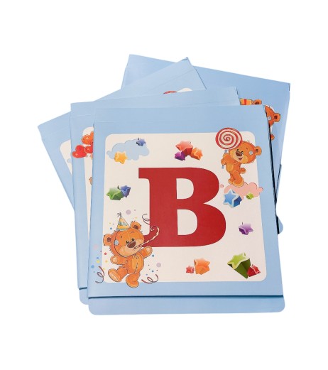 Set of 4 Baby cardboard cubes